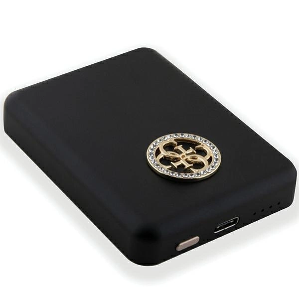 Guess MagSafe 4G Strassed Metal Logo induction power bank 5W 3000mAh - blackeng