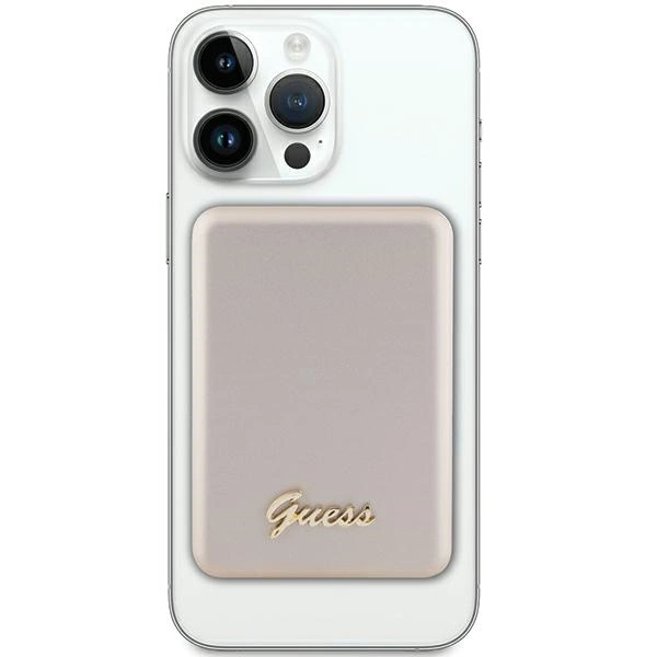 Guess MagSafe Metal Script Logo induction power bank 5W 3000mAh - goldeng
