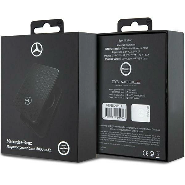 Powerbank Mercedes Stars Pattern MagSafe 15W 5000mAh - blackeng