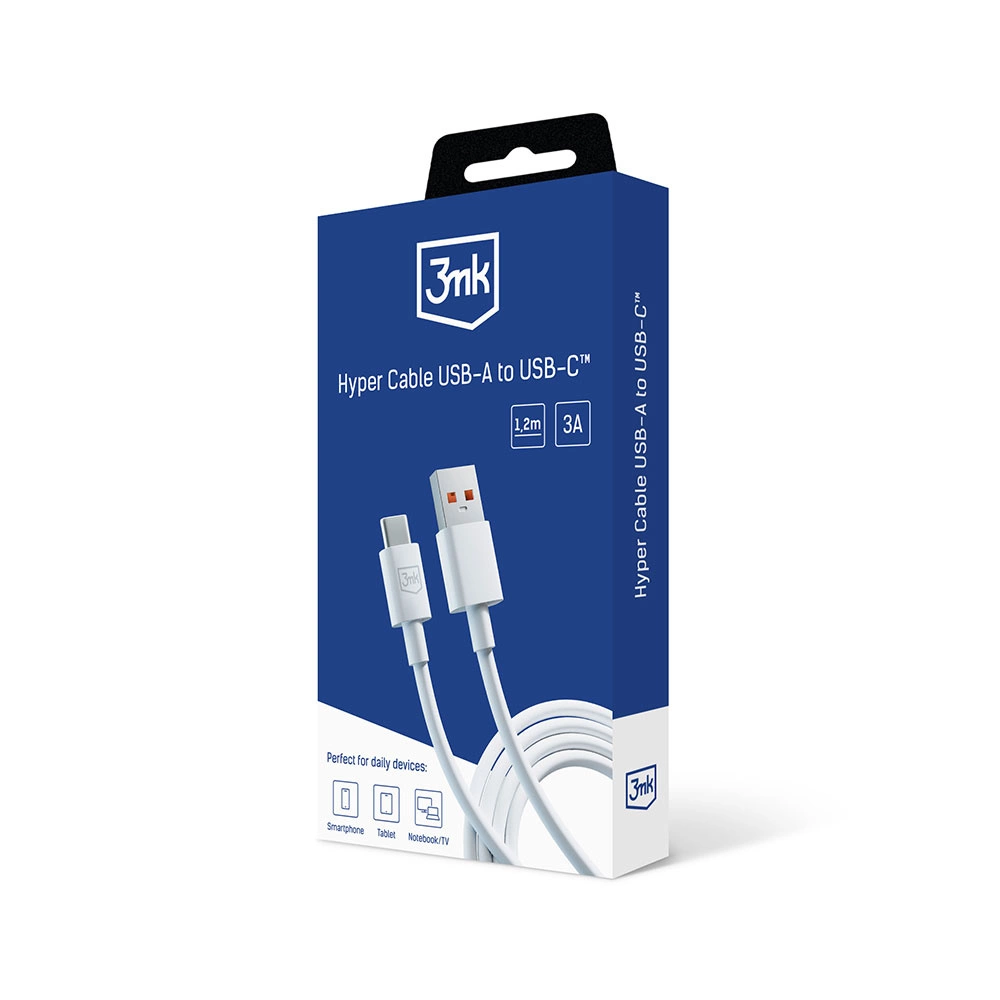 Accessories - 3mk Hyper Cable A to C 1.2m 5Aeng