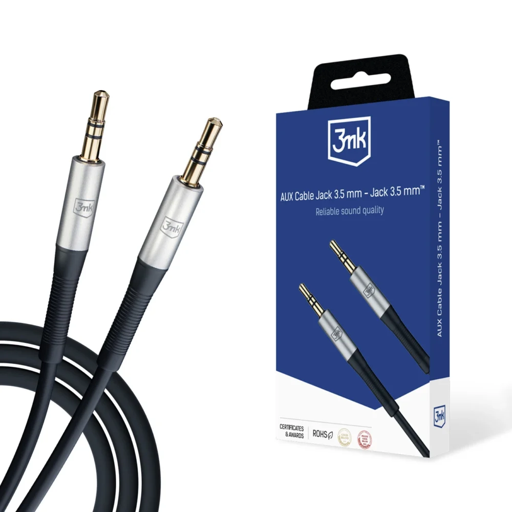 Accessories - 3mk AUX Cable Jack 3.5 mm - Jack 3.5 mmeng