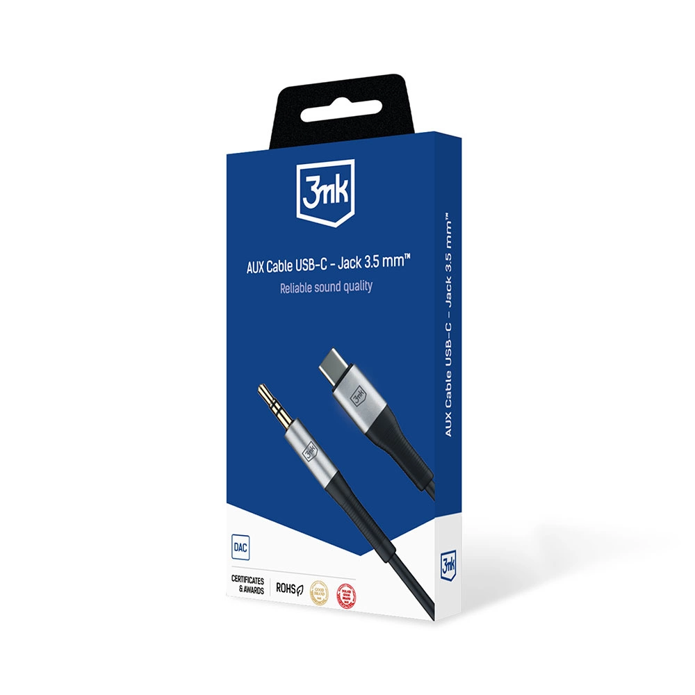 Accessories - 3mk AUX Cable USB-C - Jack 3.5 mmeng