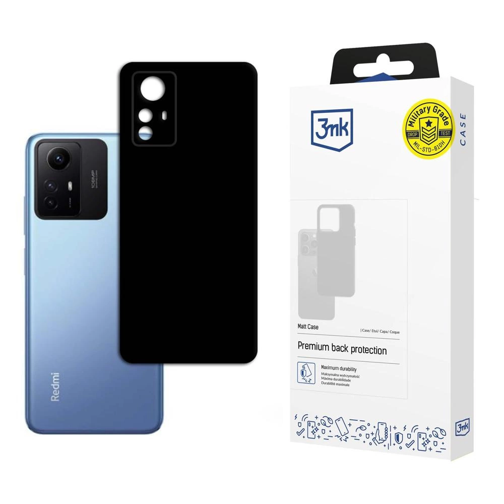 Xiaomi Redmi Note 12s - 3mk Matt Case blackeng