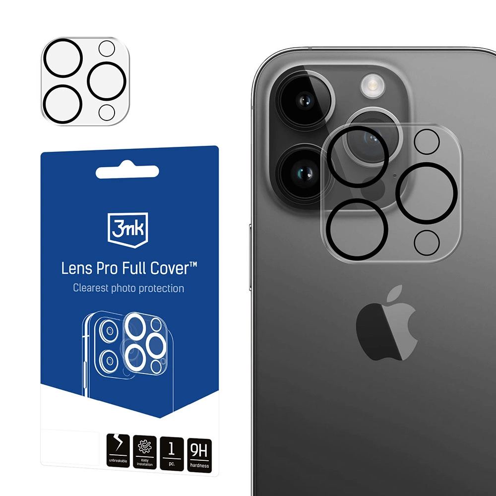 Apple iPhone 15 Pro/15 Pro Max - 3mk Lens Pro Full Covereng