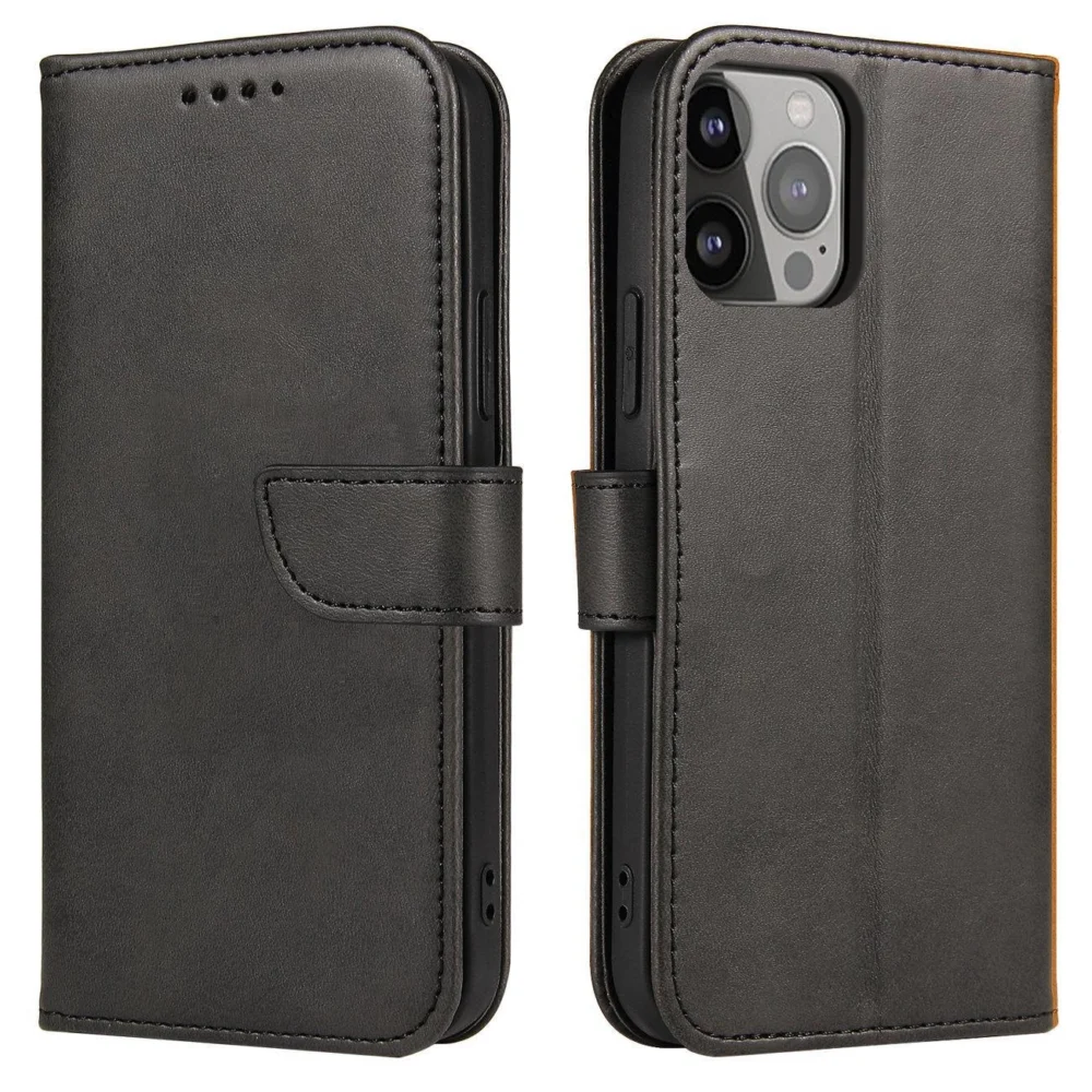 Magnet Case with flap for Honor 90 Lite/X50i - blackeng