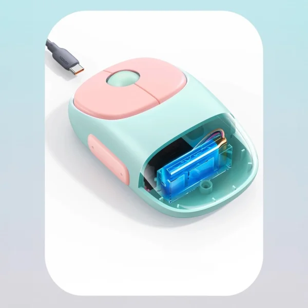 Ugreen MU102 FUN+ Bluetooth / 2.4 GHz wireless mouse - pinkeng