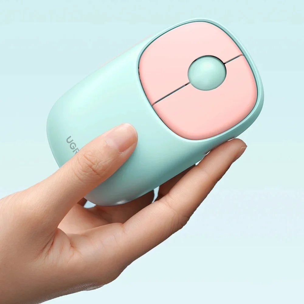 Ugreen MU102 FUN+ Bluetooth / 2.4 GHz wireless mouse - pinkeng