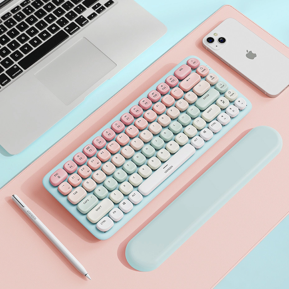 Ugreen KU101 Bluetooth/USB-C Wireless Mechanical Keyboard with Backlight - Pinkeng