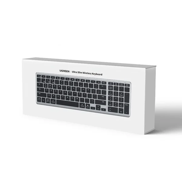 Ugreen KU005 Bluetooth / 2.4 GHz wireless membrane keyboard - blackeng