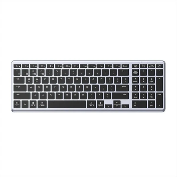 Ugreen KU005 Bluetooth / 2.4 GHz wireless membrane keyboard - blackeng