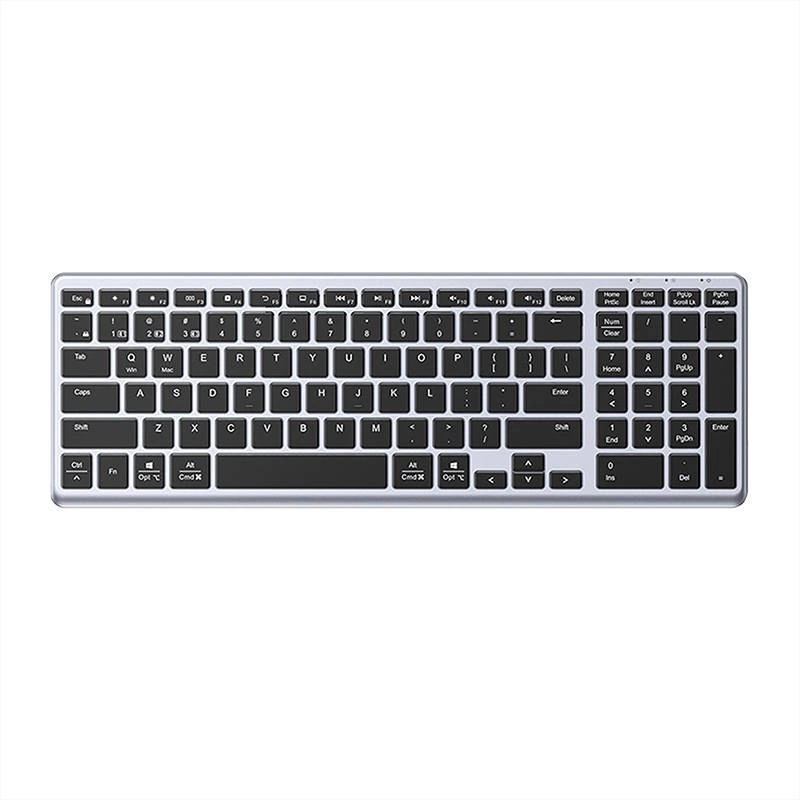 Ugreen KU005 Bluetooth / 2.4 GHz wireless membrane keyboard - blackeng