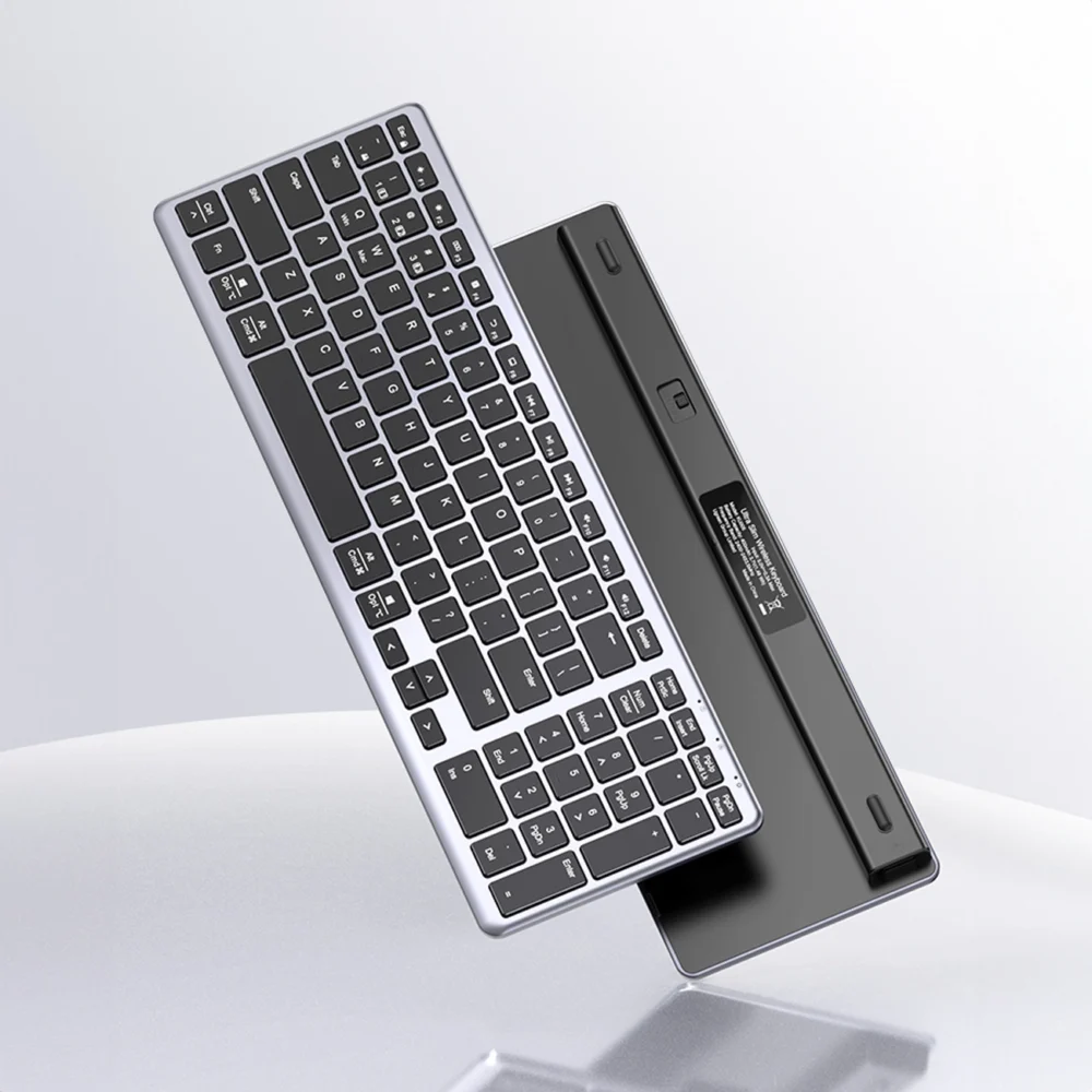 Ugreen KU005 Bluetooth / 2.4 GHz wireless membrane keyboard - blackeng
