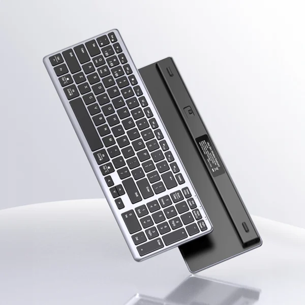 Ugreen KU005 Bluetooth / 2.4 GHz wireless membrane keyboard - blackeng