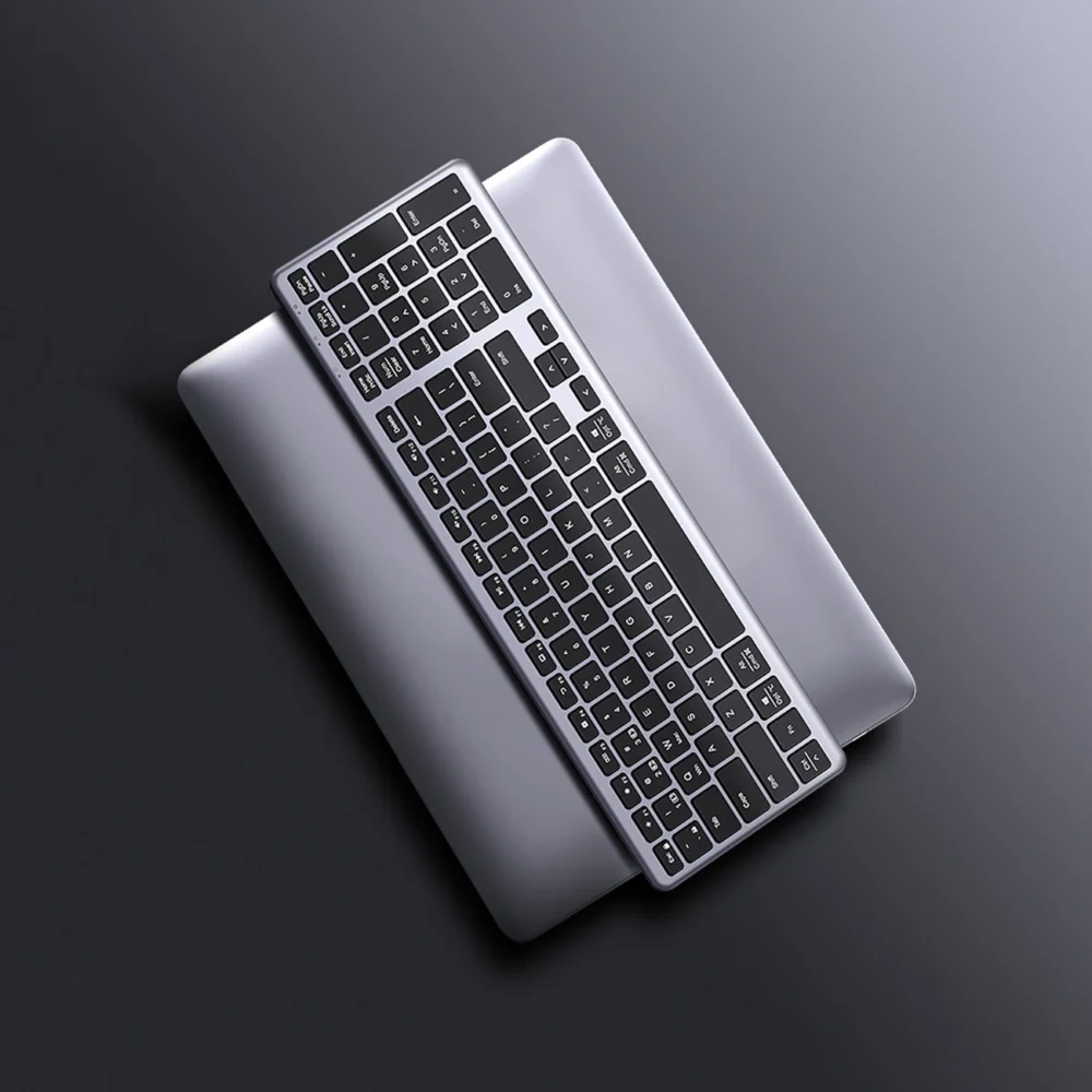 Ugreen KU005 Bluetooth / 2.4 GHz wireless membrane keyboard - blackeng