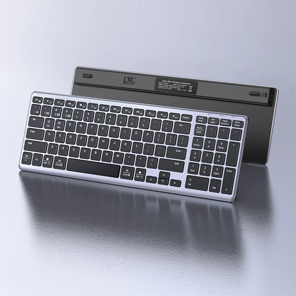 Ugreen KU005 Bluetooth / 2.4 GHz wireless membrane keyboard - blackeng