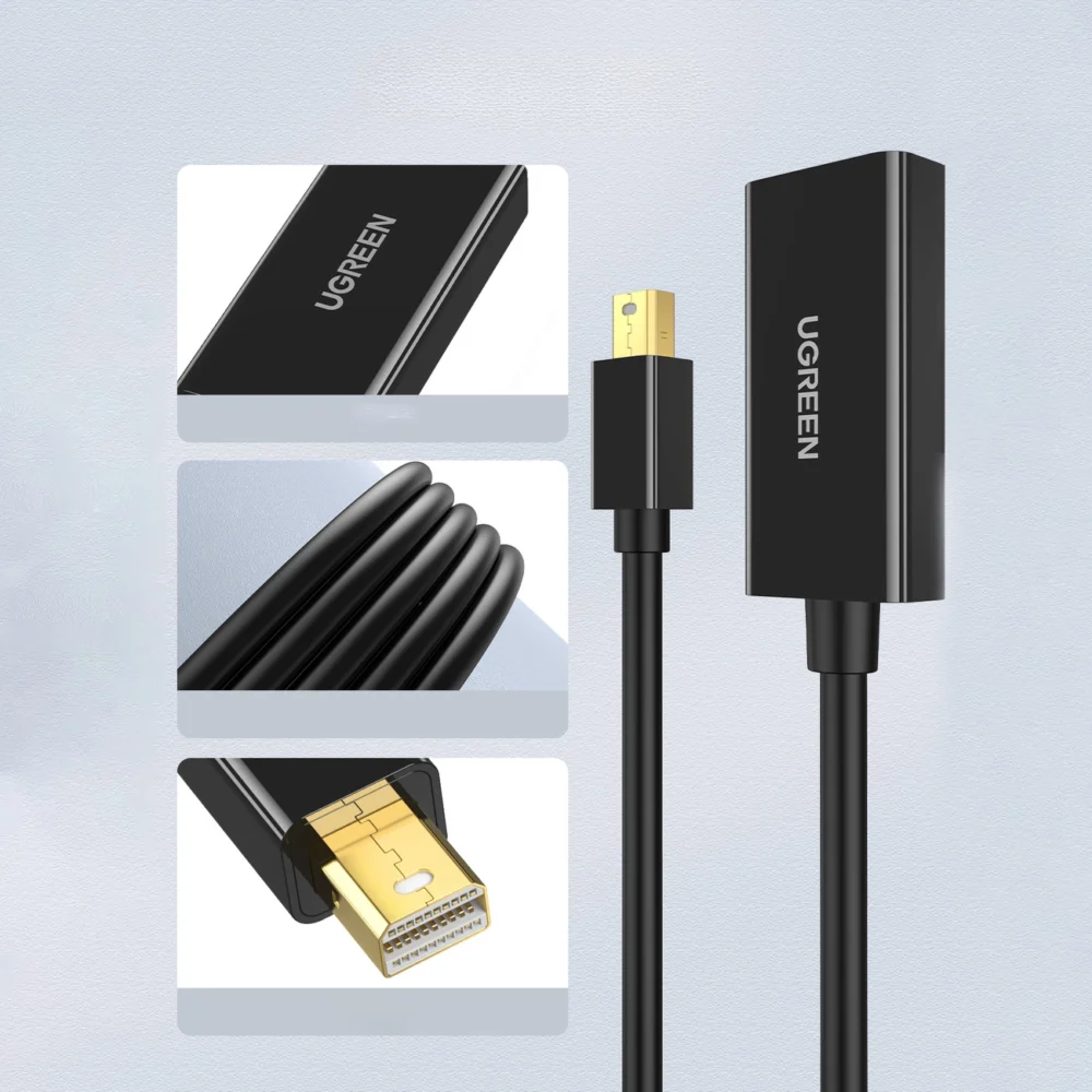 Ugreen MD112 40360 mini DisplayPort (male) / HDMI (female) 4K 2K 30Hz adapter - blackeng