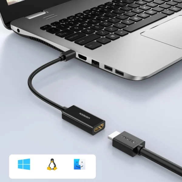 Ugreen MD112 40360 mini DisplayPort (male) / HDMI (female) 4K 2K 30Hz adapter - blackeng