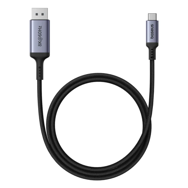 Baseus High Definition Series USB-C to DisplayPort 1.4 8K 60Hz Unidirectional Cable 1.5m - Blackeng