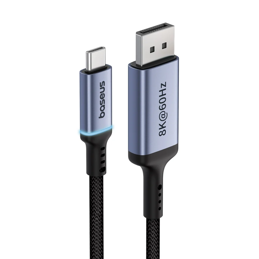 Baseus High Definition Series USB-C to DisplayPort 1.4 8K 60Hz Unidirectional Cable 1.5m - Blackeng