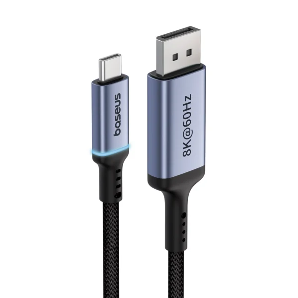 Baseus High Definition Series USB-C to DisplayPort 1.4 8K 60Hz Unidirectional Cable 1.5m - Blackeng