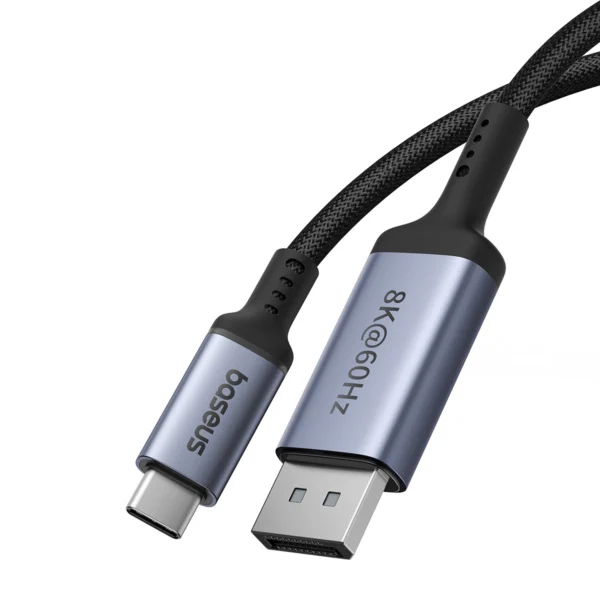 Baseus High Definition Series USB-C to DisplayPort 1.4 8K 60Hz Unidirectional Cable 1.5m - Blackeng