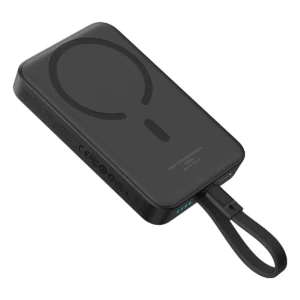 Baseus Magnetic Mini MagSafe 10000mAh 30W powerbank with built-in USB-C cable - black + Baseus Simple Series USB-C - USB-C 60W 0.3m cableeng