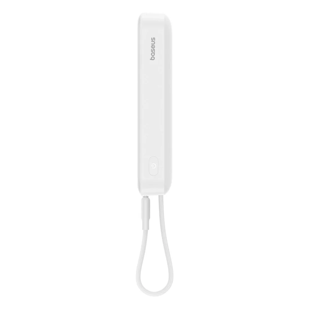 Baseus Magnetic Mini MagSafe 10000mAh 30W powerbank with built-in USB-C cable - white + Baseus Simple Series USB-C - USB-C 60W 0.3m cableeng