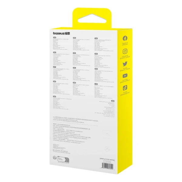 USB HUB 6in1 Baseus Metal Gleam Series II USB-A/USB-C/USB-C PD/HDMI/RJ45 - blackeng