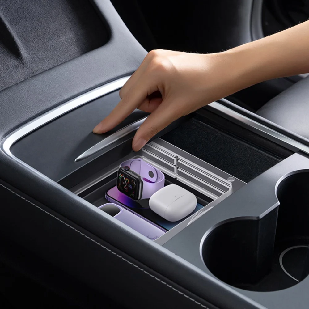 Baseus T-Space Series car organizer for Tesla Model 3 / Y - grayeng