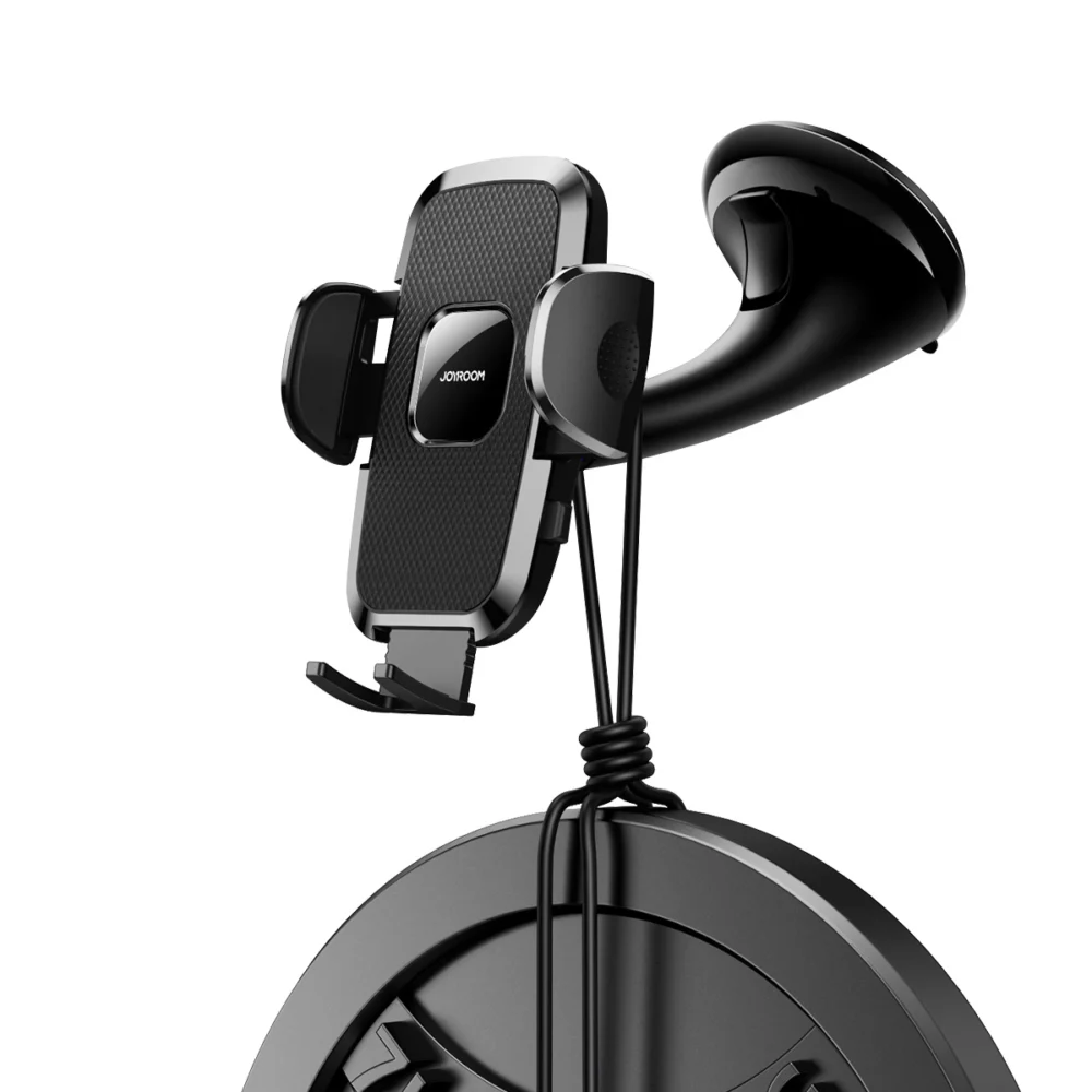 Joyroom JR-ZS259 mechanical car holder universal for phone on cockpit / window - blackeng