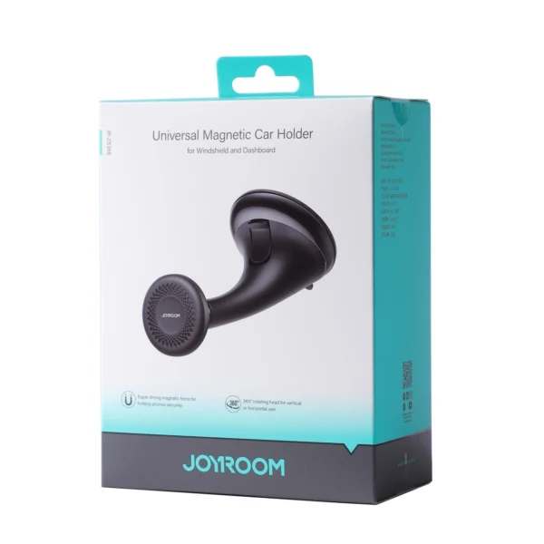 Joyroom JR-ZS356 universal magnetic car holder for a phone on the cockpit/window - blackeng