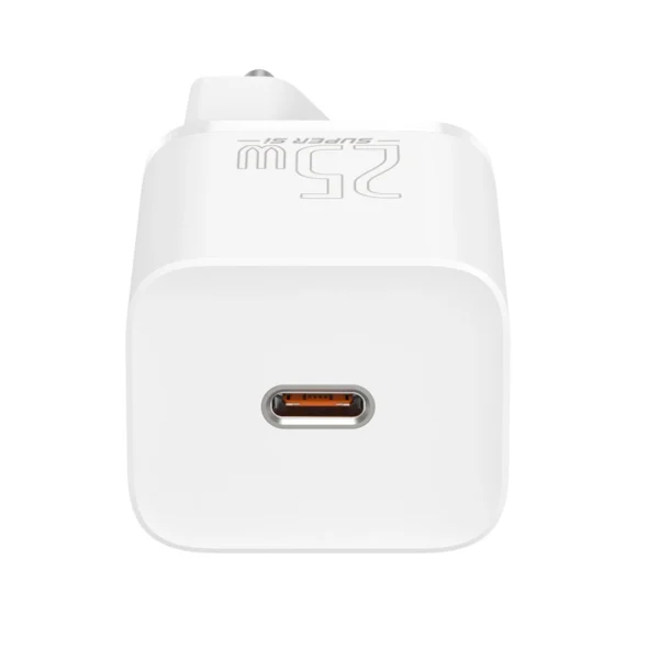Baseus Si USB-C 25W 3A fast charger with USB-C / USB-C 1m cable - whiteeng