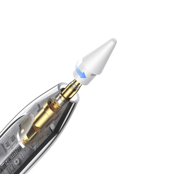 Baseus Smooth Writing 2 Overseas Edition stylus with active tip for iPad with replaceable tip - whiteeng