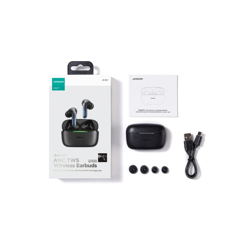 Joyroom Jbuds (JR-BC1) ANC wireless in-ear headphones - blackeng