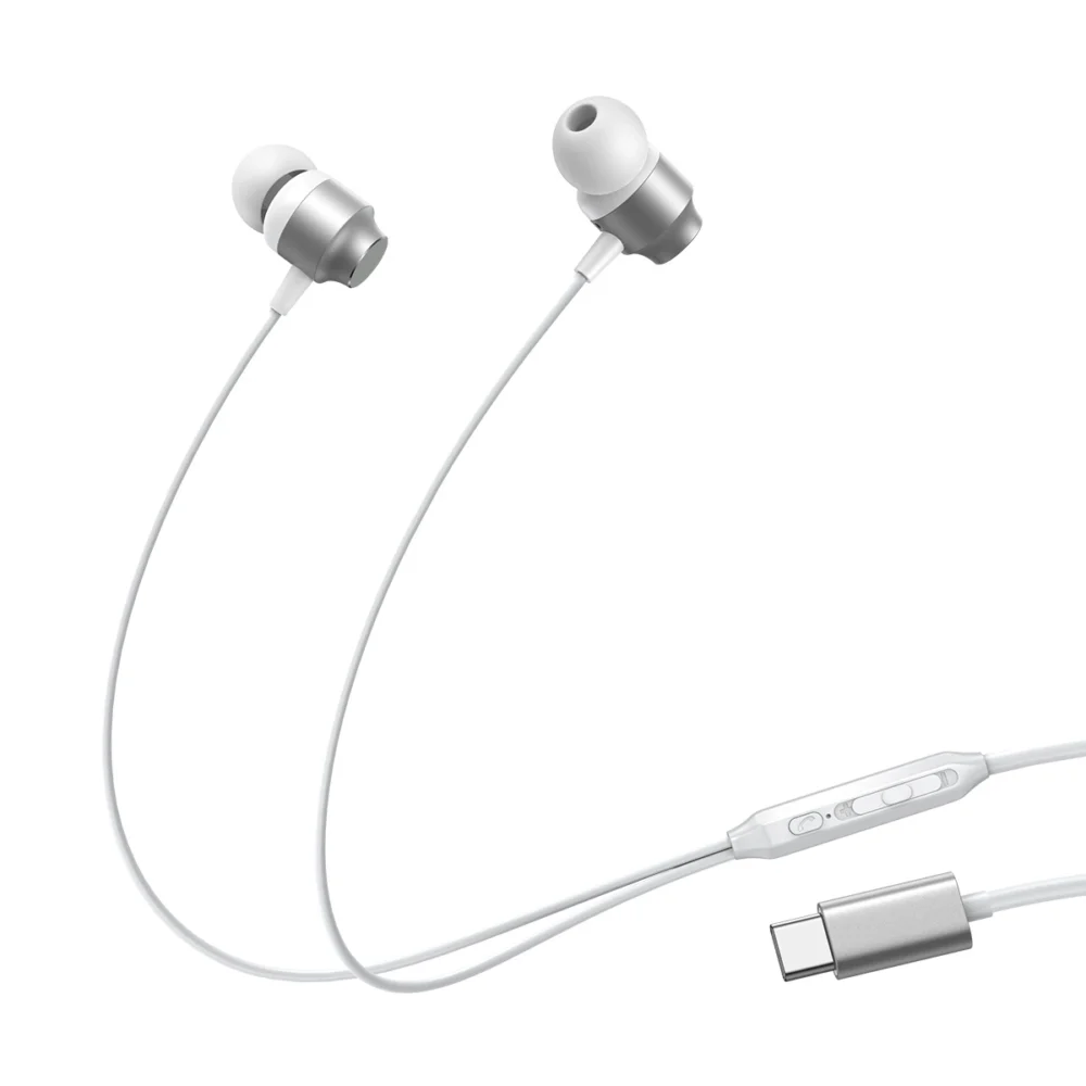 Joyroom JR-EC06 USB-C in-ear headphones - silvereng
