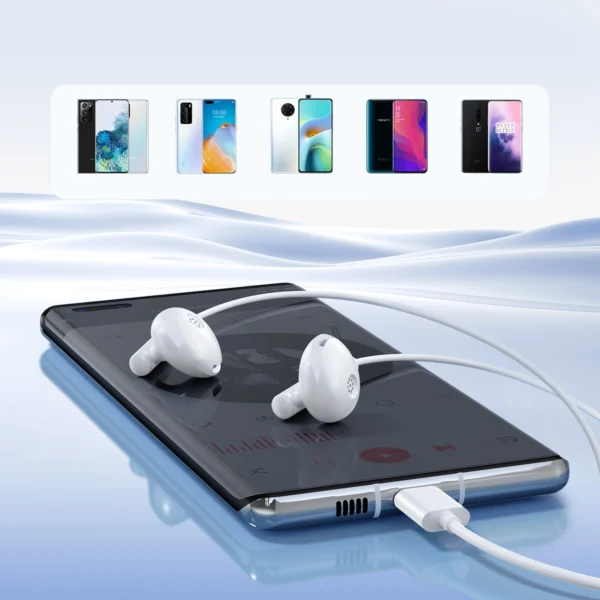 Joyroom JR-EC05 USB-C in-ear headphones - whiteeng