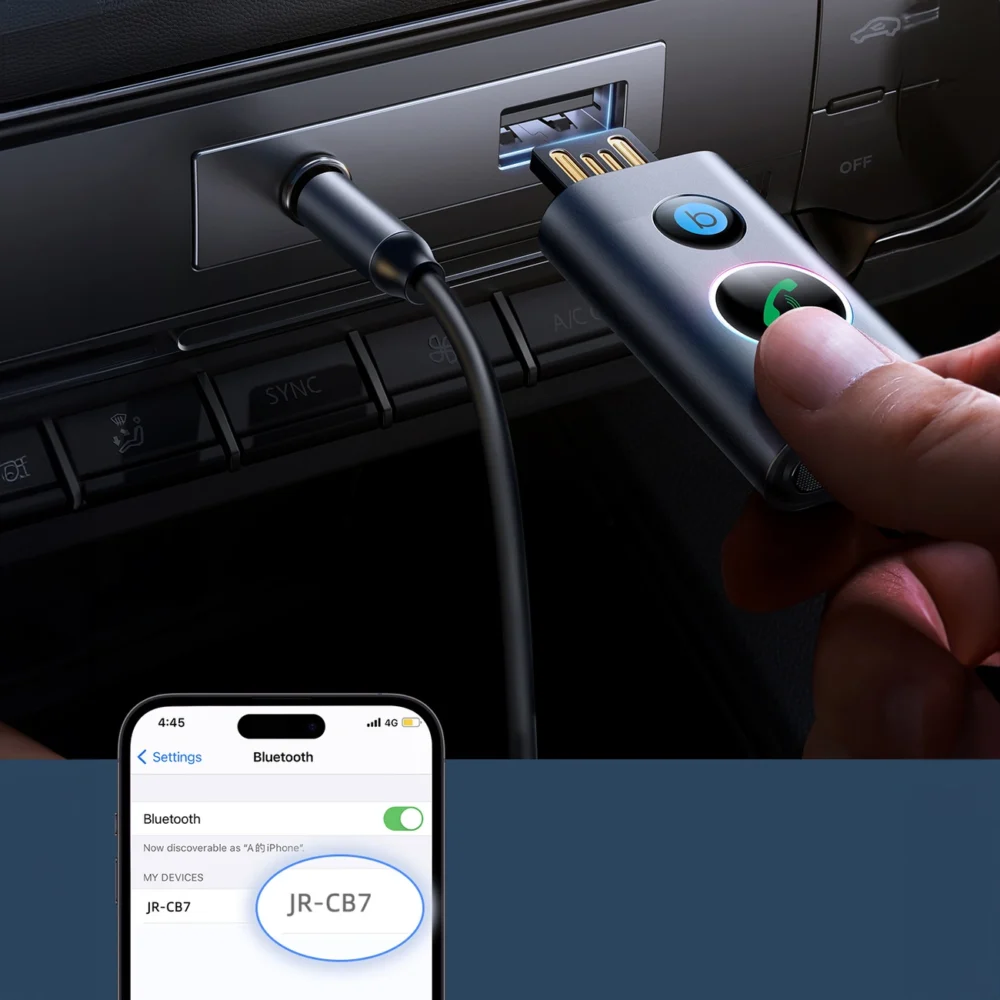 Joyroom JR-CB7 wireless car receiver - grayeng
