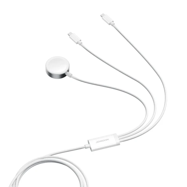 Joyroom S-IW007 3-in-1 cable USB-A magnetic charger - Lightning 1.2m - whiteeng
