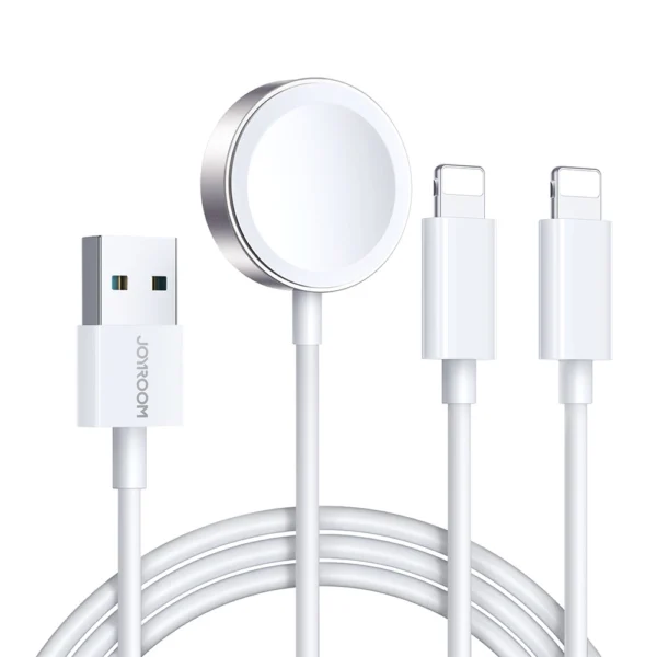 Joyroom S-IW007 3-in-1 cable USB-A magnetic charger - Lightning 1.2m - whiteeng