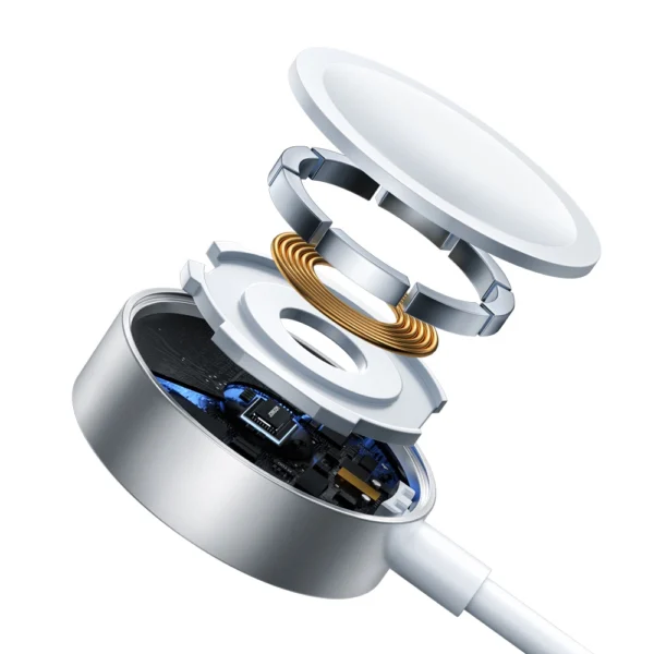 Joyroom S-IW008 3-in-1 cable magnetic charger USB-A - Lightning/USB-C 1.2m - whiteeng