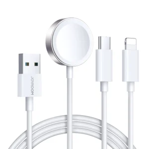 Joyroom S-IW008 3-in-1 cable magnetic charger USB-A - Lightning/USB-C 1.2m - whiteeng