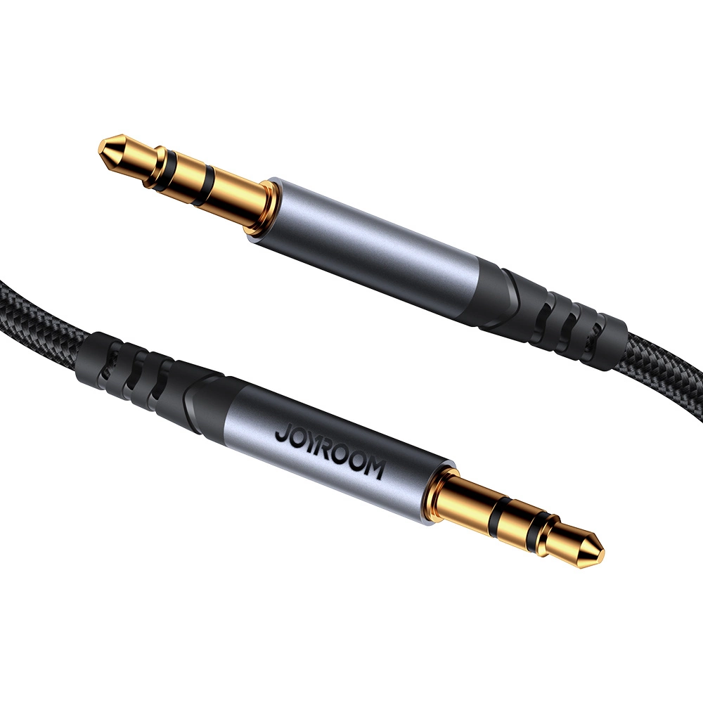 Joyroom stereo audio cable AUX 3.5 mm mini jack 1.2m black (SY-A08)eng