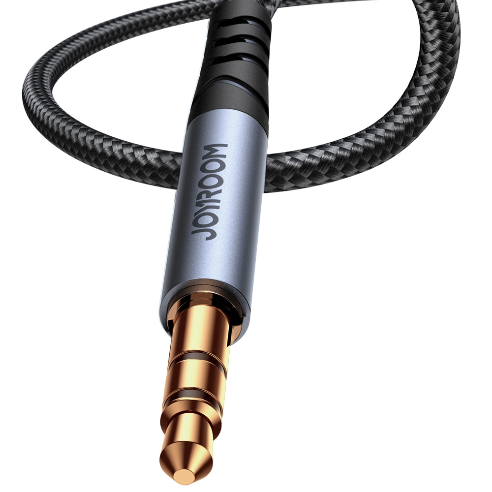 Joyroom stereo audio cable AUX 3.5 mm mini jack 1.2m black (SY-A08)eng