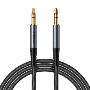 Joyroom stereo audio cable AUX 3.5 mm mini jack 1.2m black (SY-A08)eng