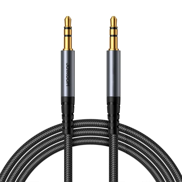 Joyroom stereo audio cable AUX 3.5 mm mini jack 1.2m black (SY-A08)eng