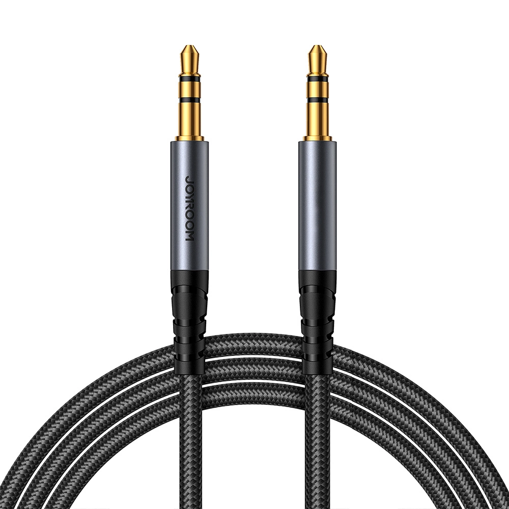 Joyroom stereo audio cable AUX 3.5 mm mini jack 1.2m black (SY-A08)eng
