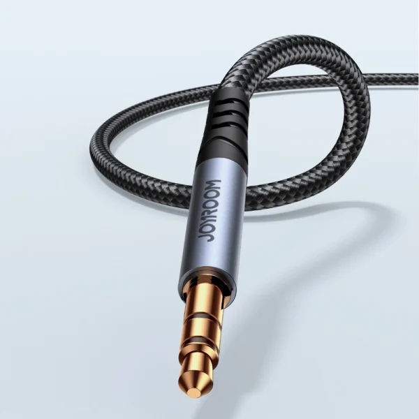 Joyroom stereo audio cable AUX 3.5 mm mini jack 1.2m black (SY-A08)eng