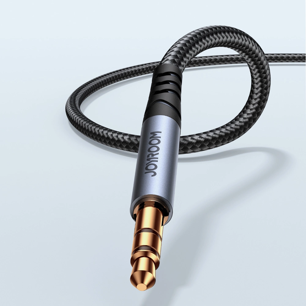 Joyroom stereo audio cable AUX 3.5 mm mini jack 1.2m black (SY-A08)eng