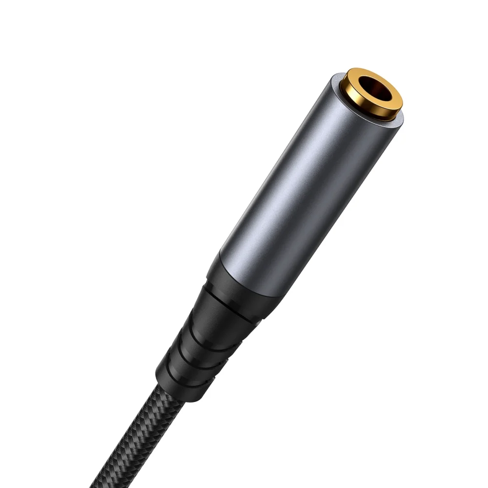 Joyroom stereo audio cable AUX 3.5 mm mini jack (male) - mini jack (female) 1.2 m black (SY-A09)eng