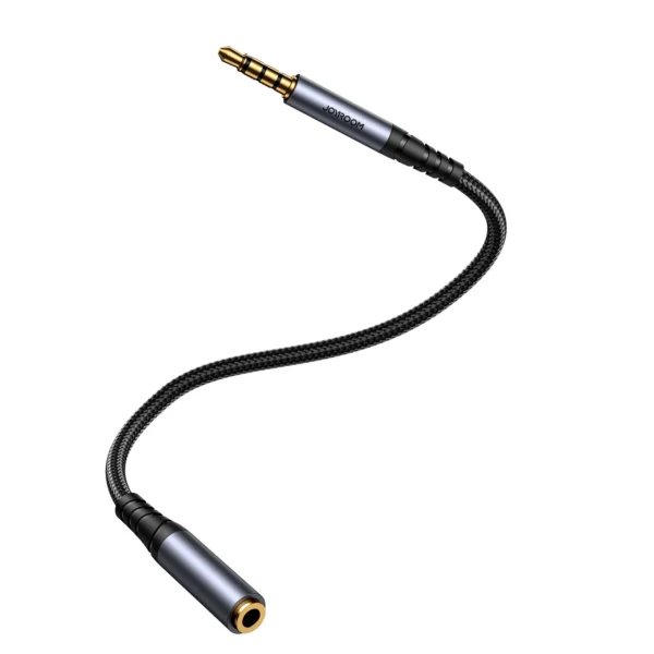 Joyroom stereo audio cable AUX 3.5 mm mini jack (male) - mini jack (female) 1.2 m black (SY-A09)eng